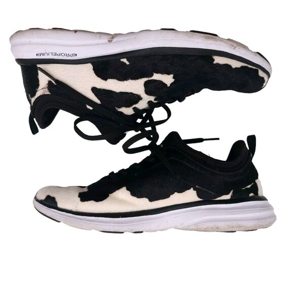 APL Athletic Propulsion Men's Iconic Phantom Black Calf Hair Sneakers Size 8 - Picture 6 of 10